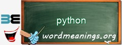 WordMeaning blackboard for python